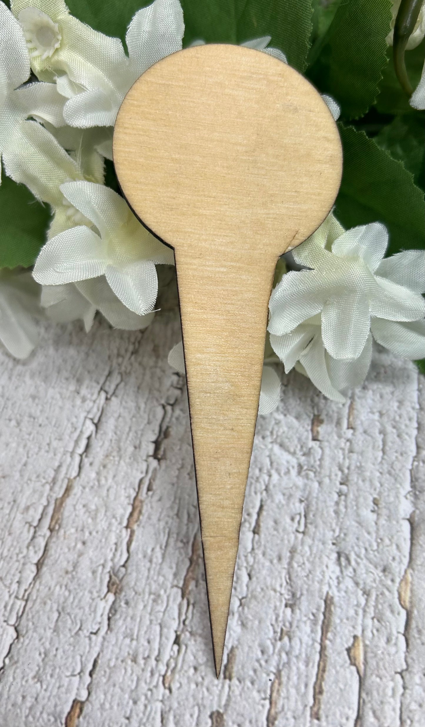 You Grow Girl Light Wood Plant Stake