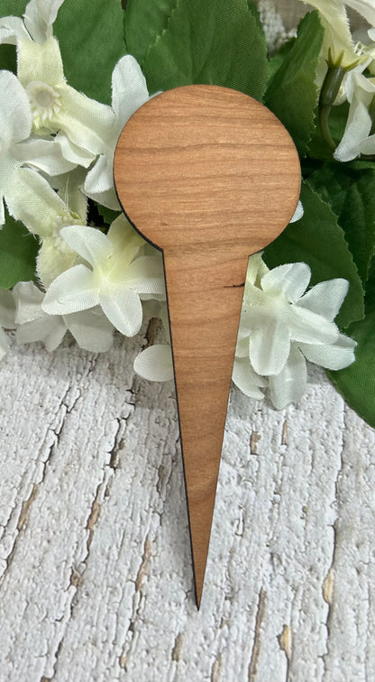 I Need A Drink Wood Plant Stake Dark