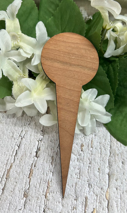 I Beleaf In You Dark Wood Plant Stake