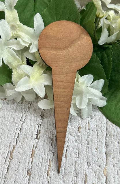 High Maintenance Dark Wood Plant Stake
