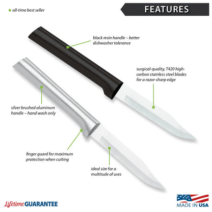 Regular Paring - Black Handle Rada