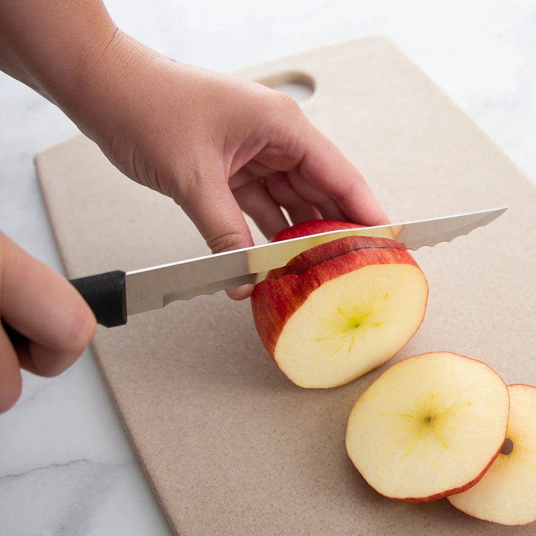 Serrated Slicer Knife - Black Handle Rada