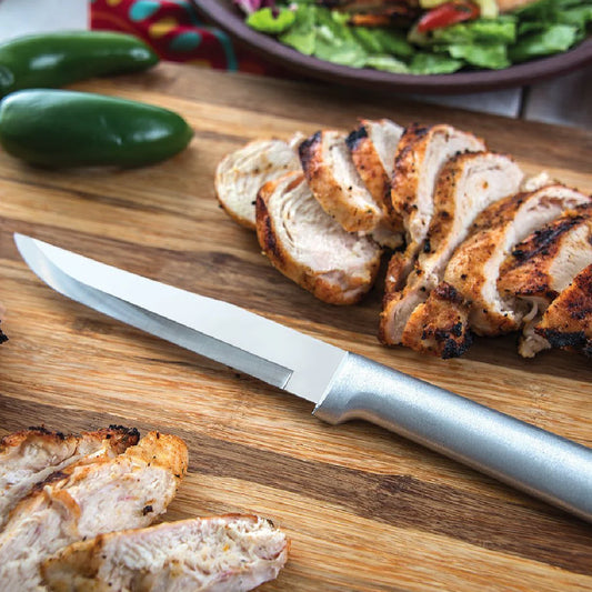 Stubby Butcher Knife - Silver Handle Rada