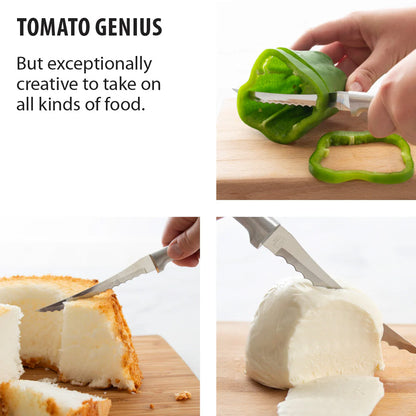 Tomato Slicer Knife - Black Handle Rada