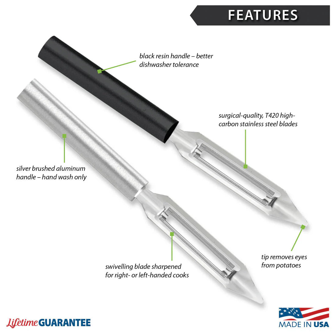 Vegetable Peeler - Silver Handle Rada